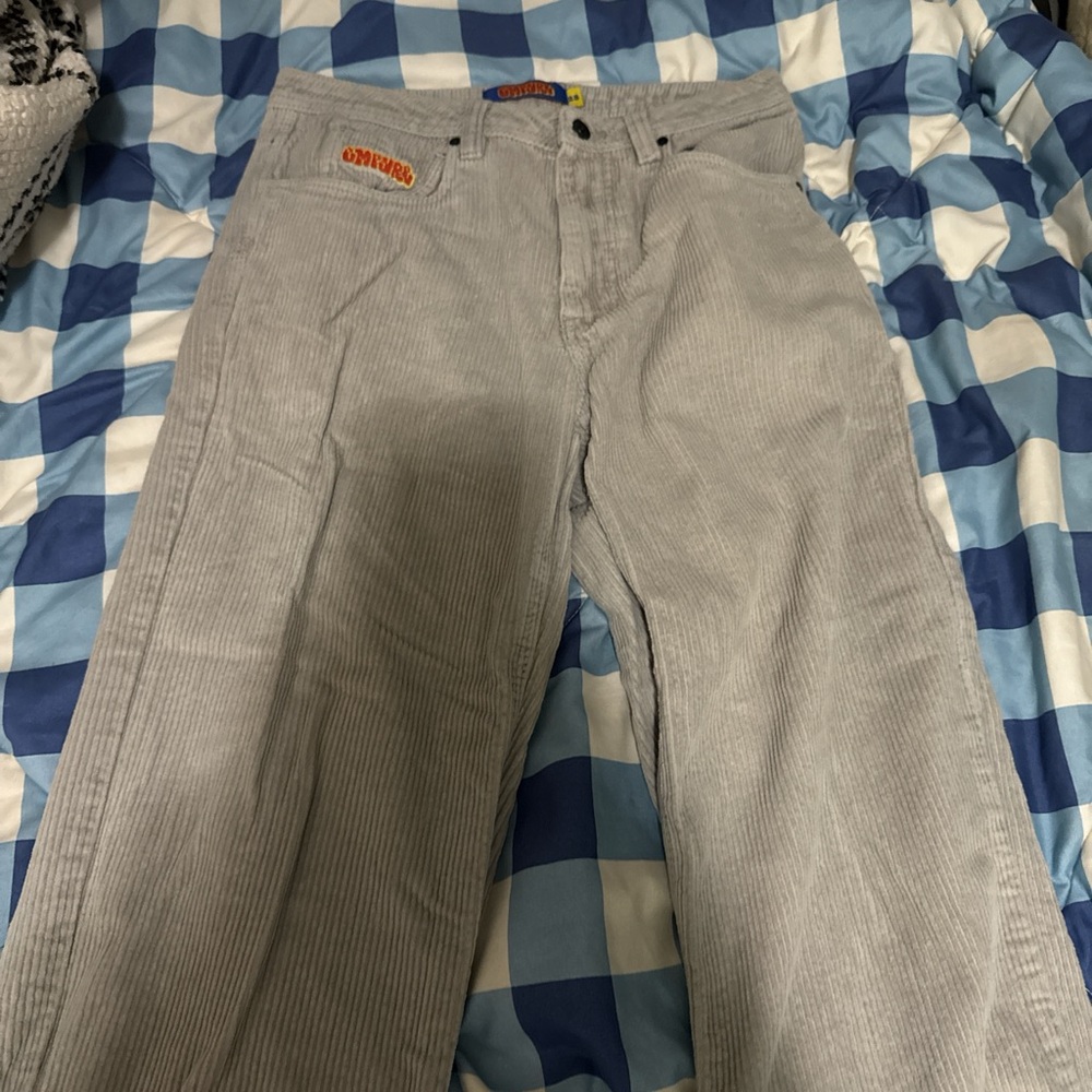 Empyre Gray Corduroy Pants Classic Style